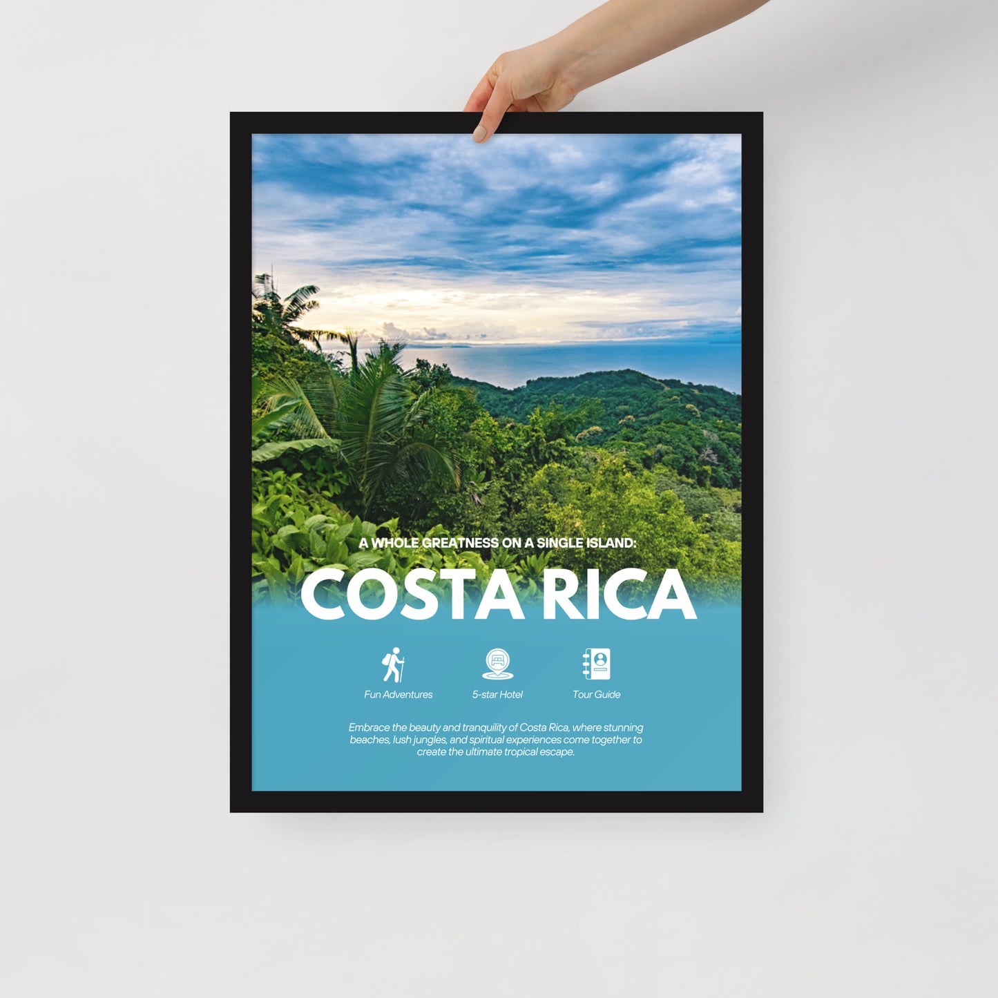 Costa Rica - Framed photo paper poster