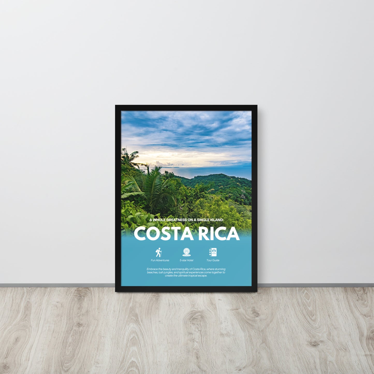 Costa Rica - Framed photo paper poster