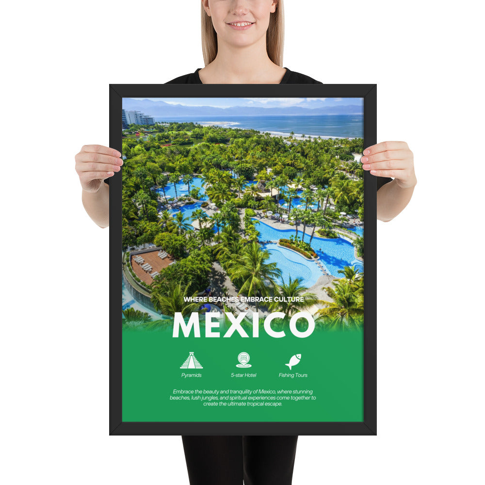 Mexico - Framed photo paper poster