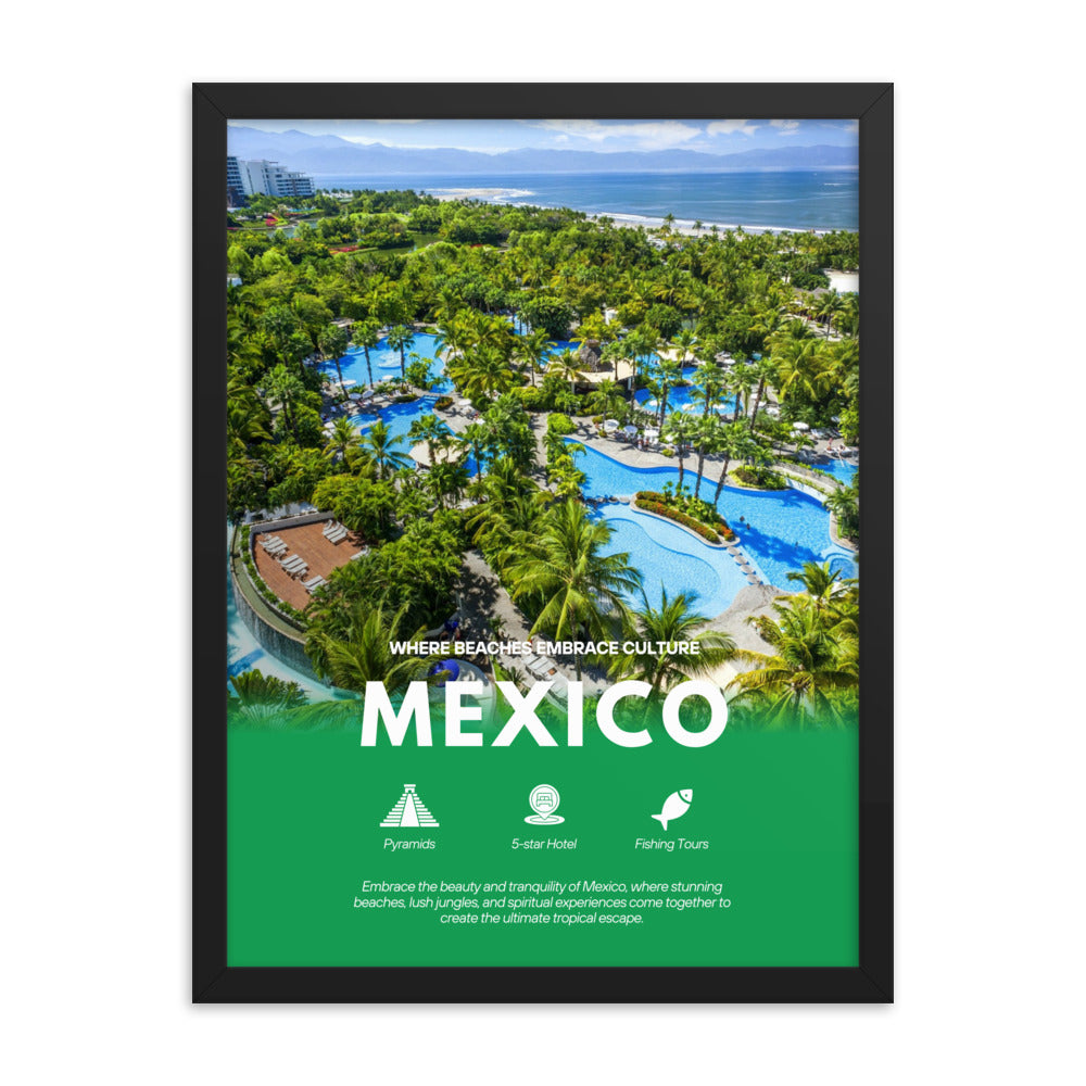 Mexico - Framed photo paper poster