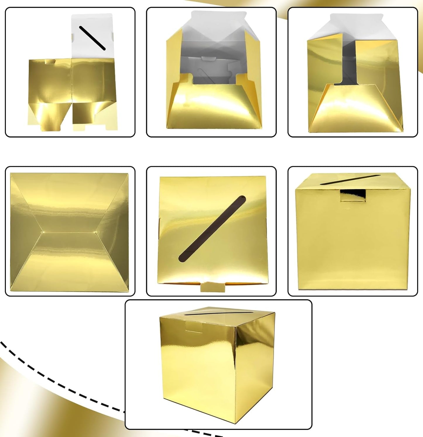 Golden Raffle Box
