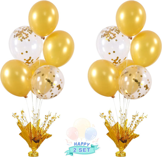 Golden Table Centerpiece Balloons