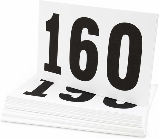 Double-sided Cardstock Bid Number Pack (101-200)